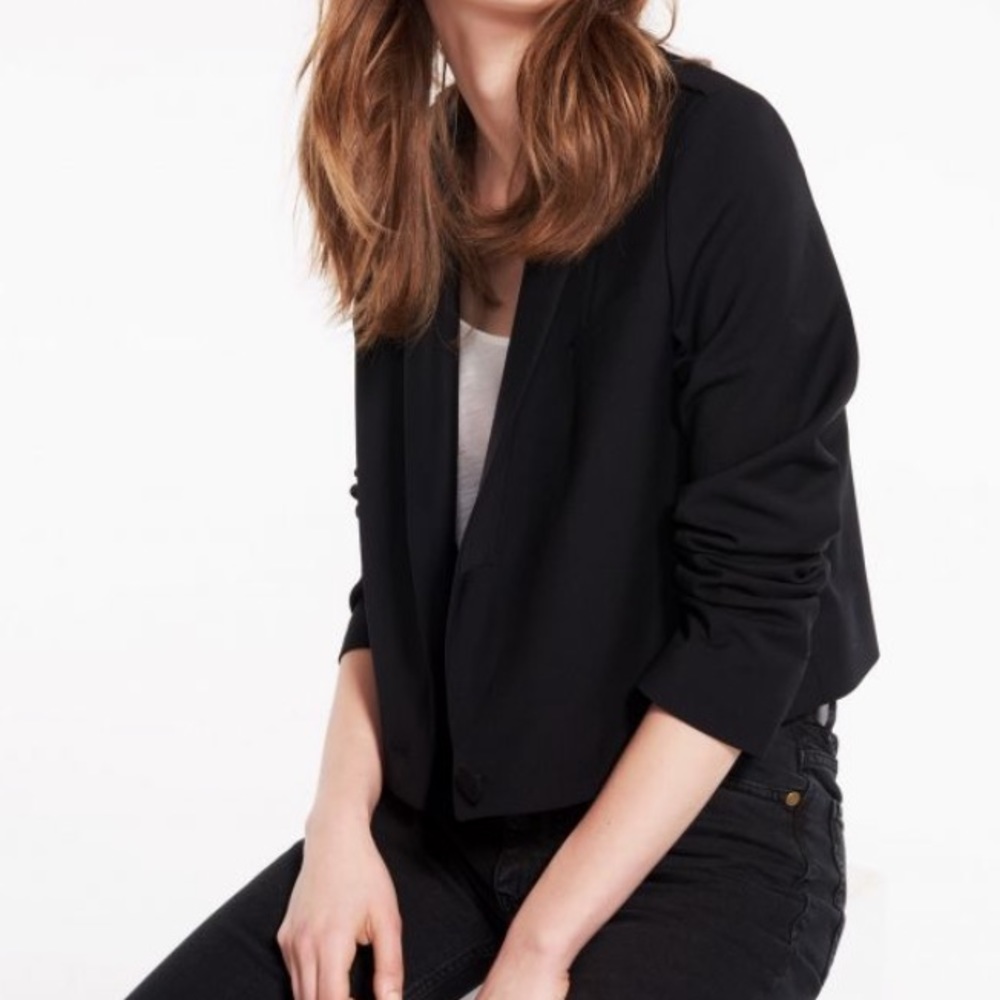 BA&SH “Tali” Cropped Blazer